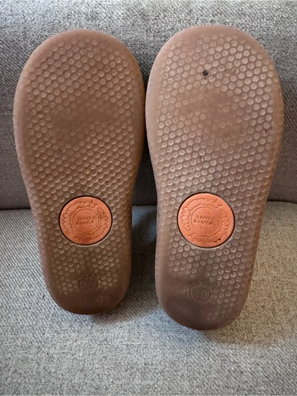 Livie and Luca Champagne Gold Mary Jane Shoes — PLAY CONDITION